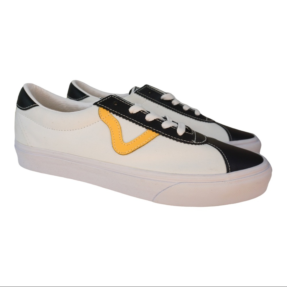 VANS sport -(classic sport) black/true white NWT sz9 mens - Picture 1 of 7